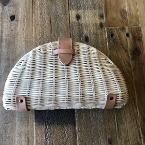 J. Crew straw clutch